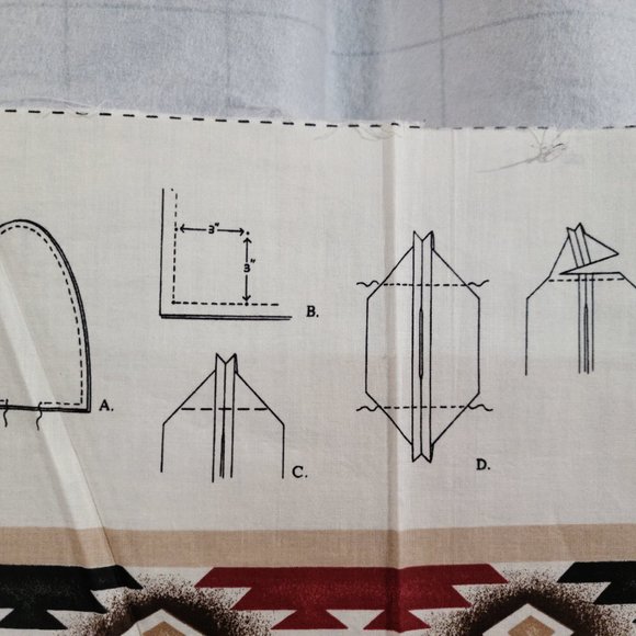 "Little Deer" Indian Doll Southwestern Brown Colors Craft Fabric Panels "3" - Picture 8 of 12